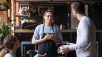 Dissatisfied restaurant clients complaining about bad service